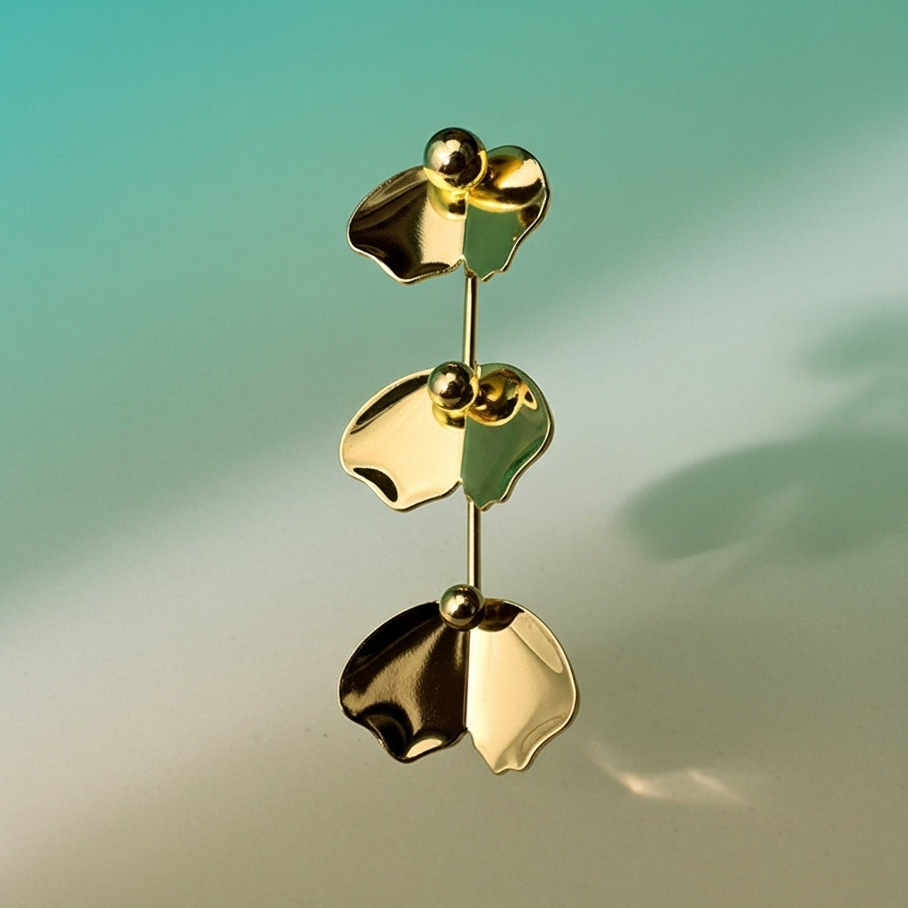 Ginkgo Cascade Earrings
