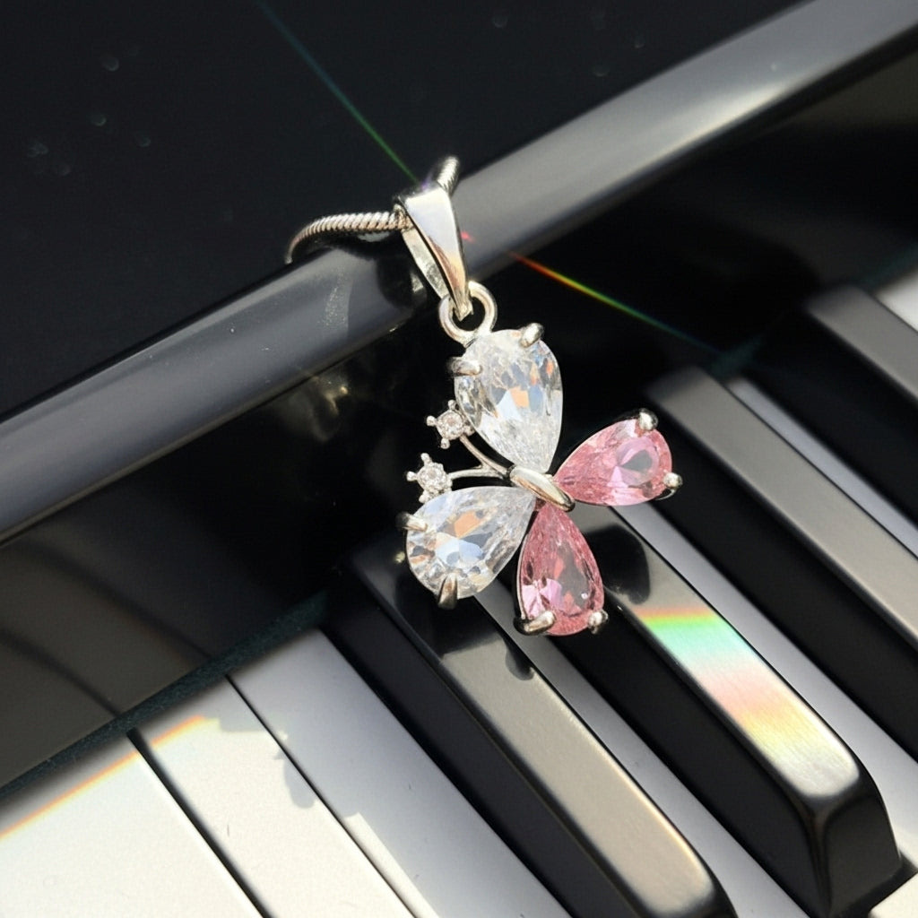 Diamond Butterfly Necklace