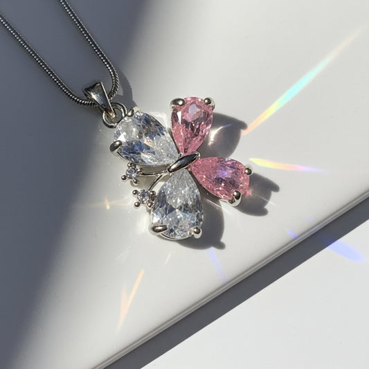Diamond Butterfly Necklace