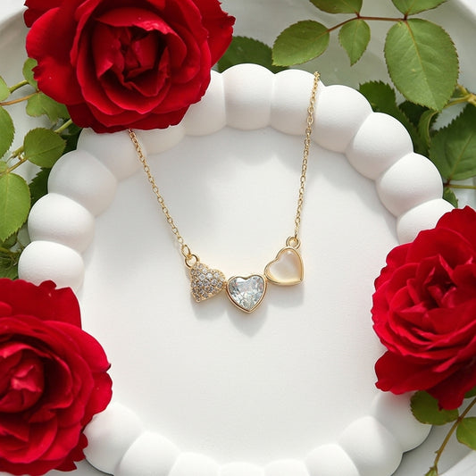 Triple Heart Necklace