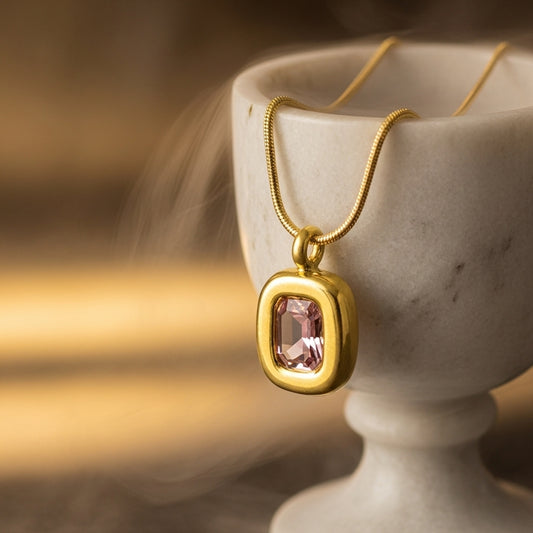 Gold Ruby Necklace