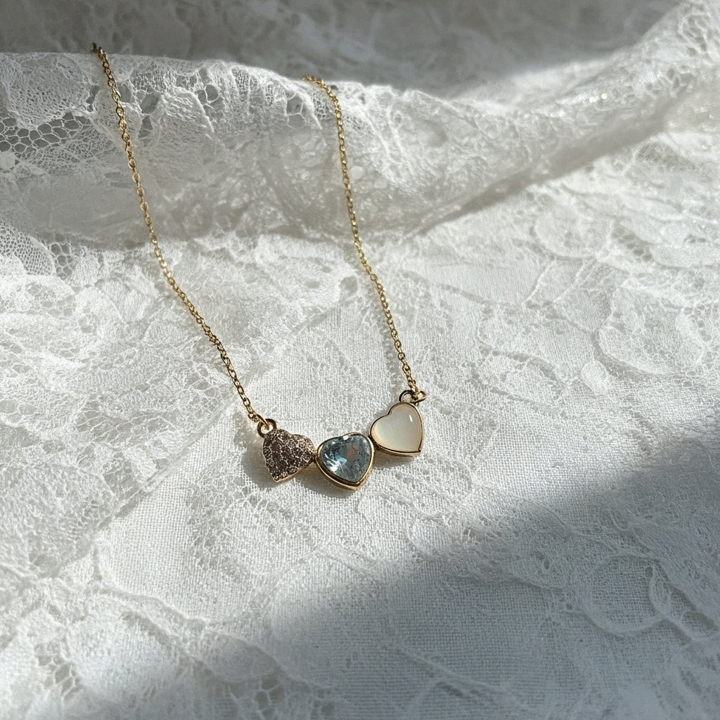 Triple Heart Necklace