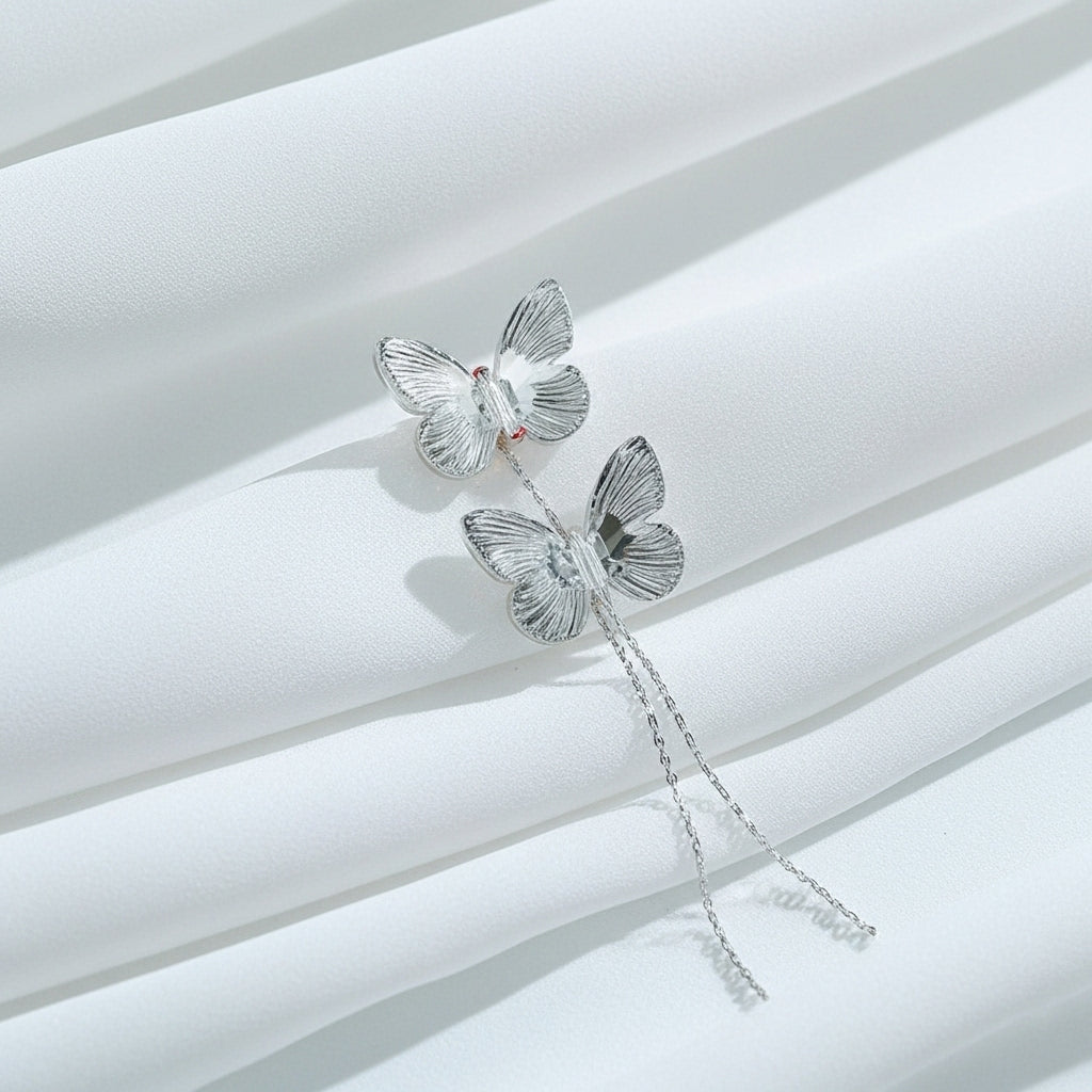 Crystal Butterfly Earrings