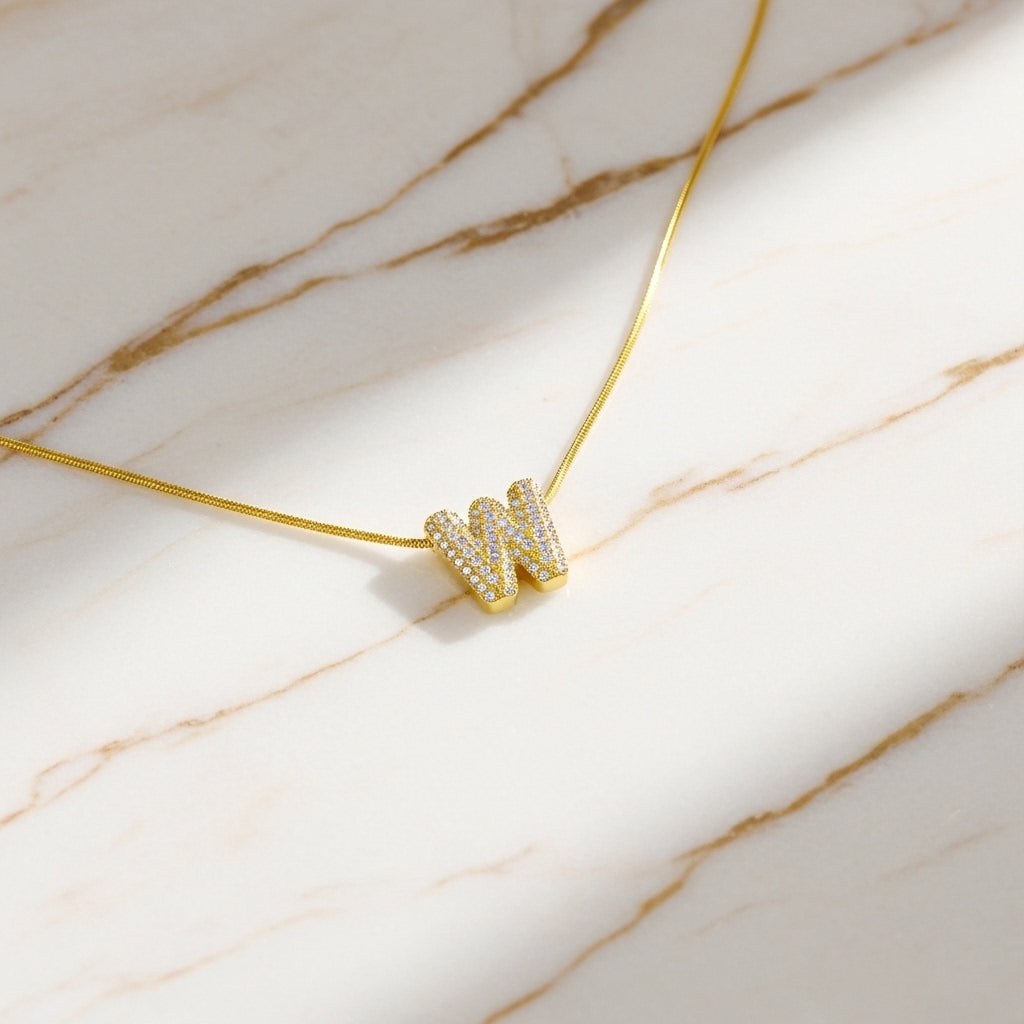W — Alphabet Necklace