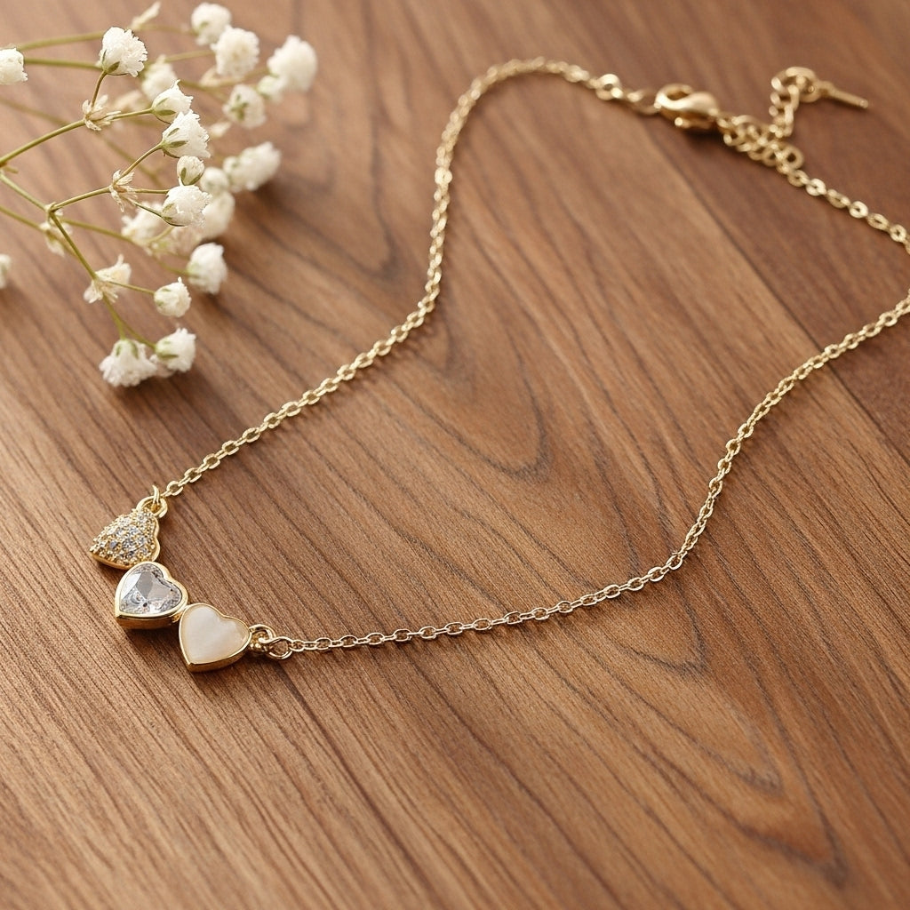 Triple Heart Necklace