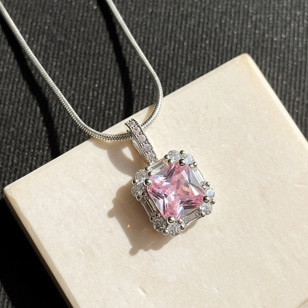 Pink Stone Necklace