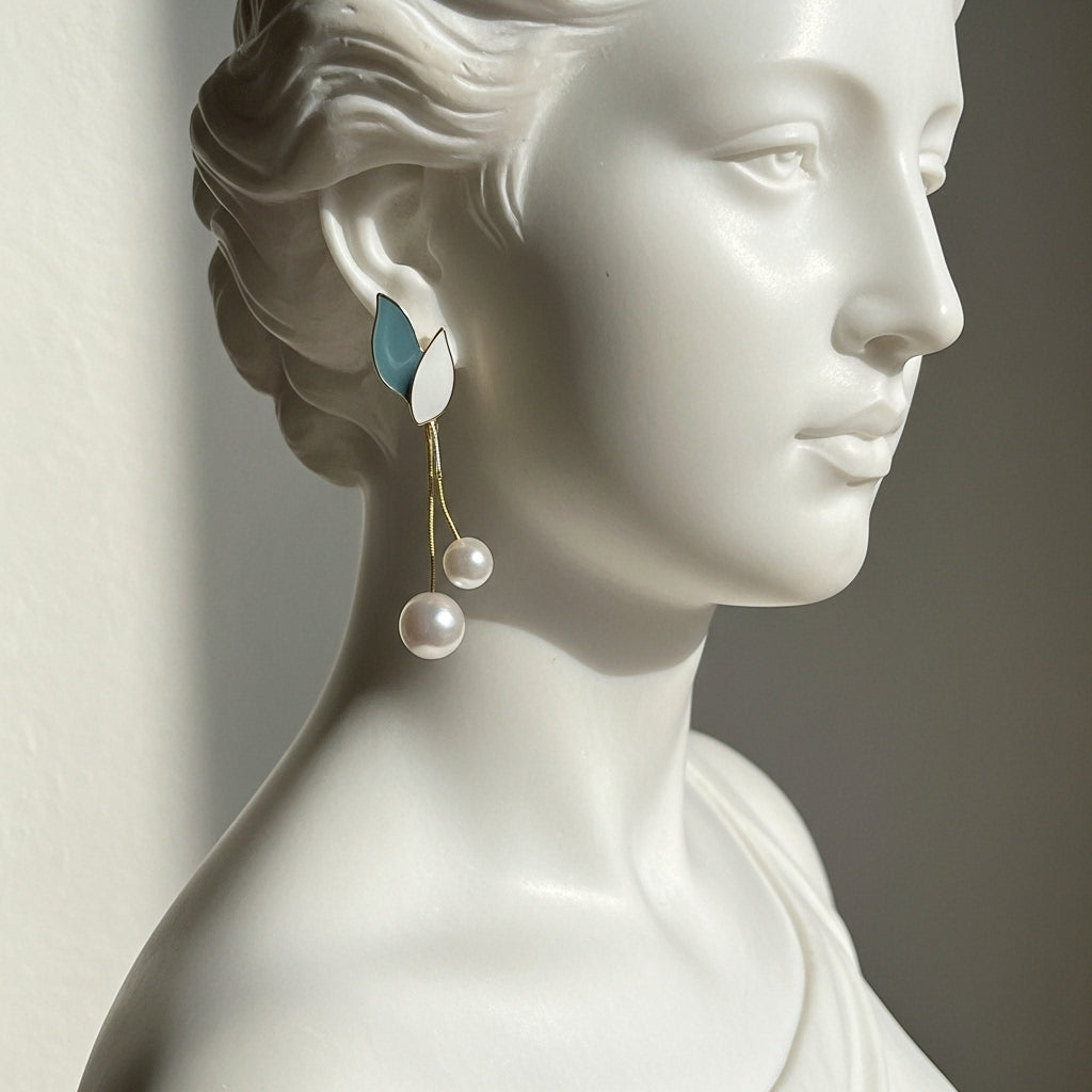 Petal Pearl Earrings
