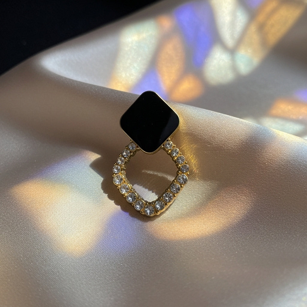 Diamond Halo Earrings