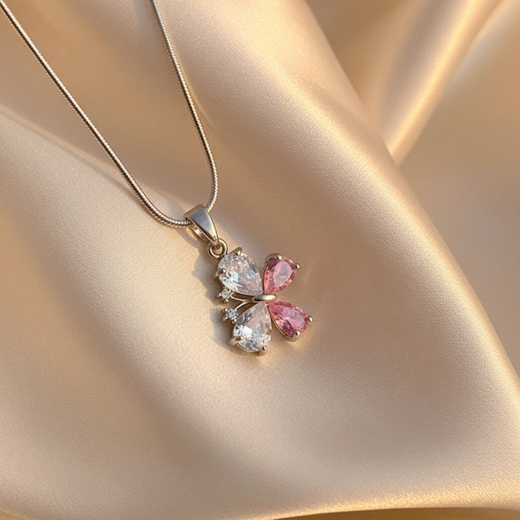 Diamond Butterfly Necklace