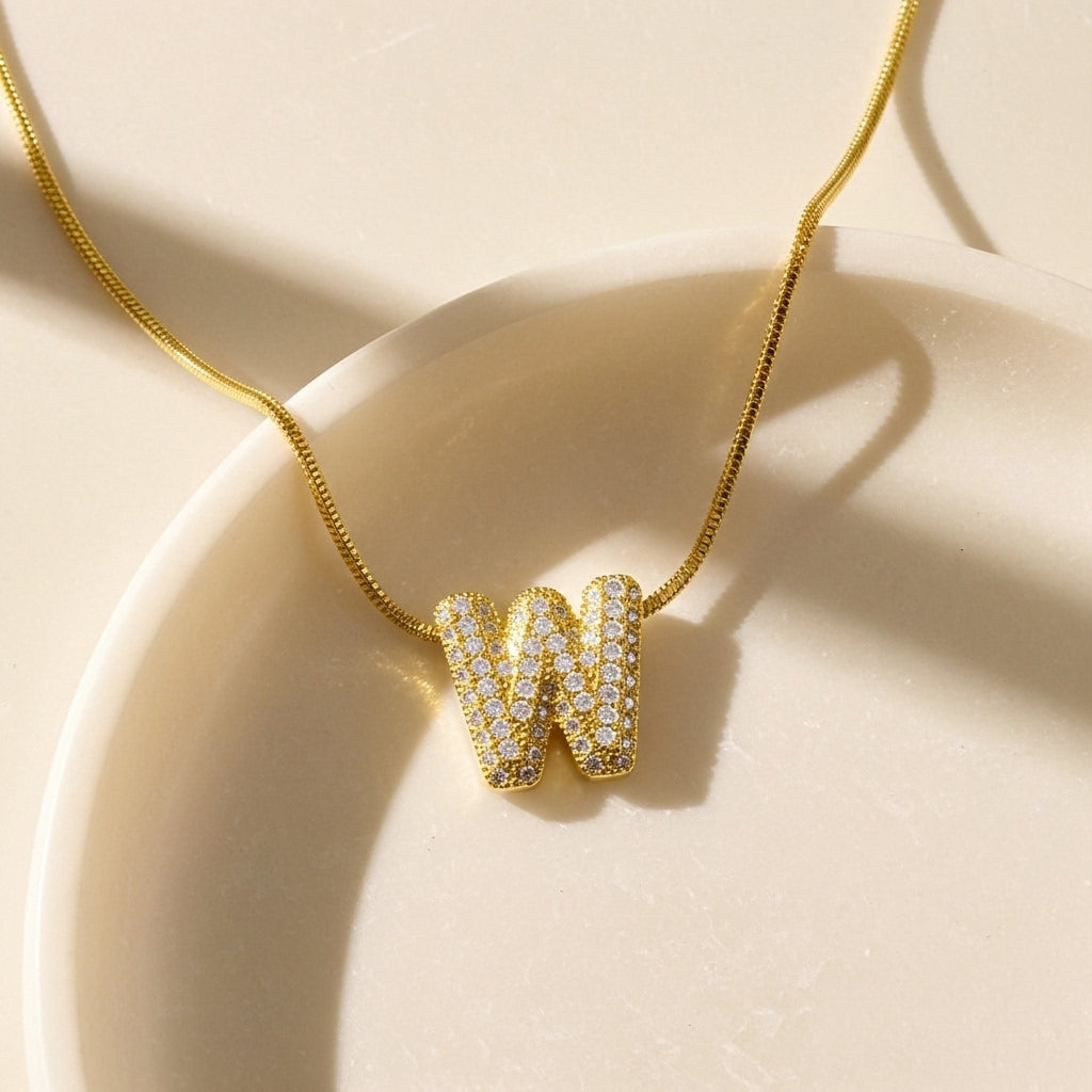 W — Alphabet Necklace