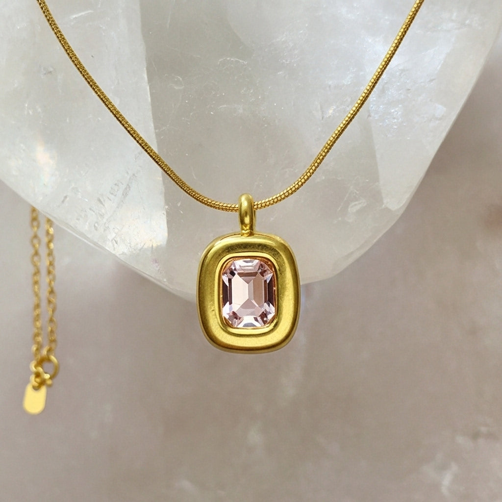 Gold Ruby Necklace