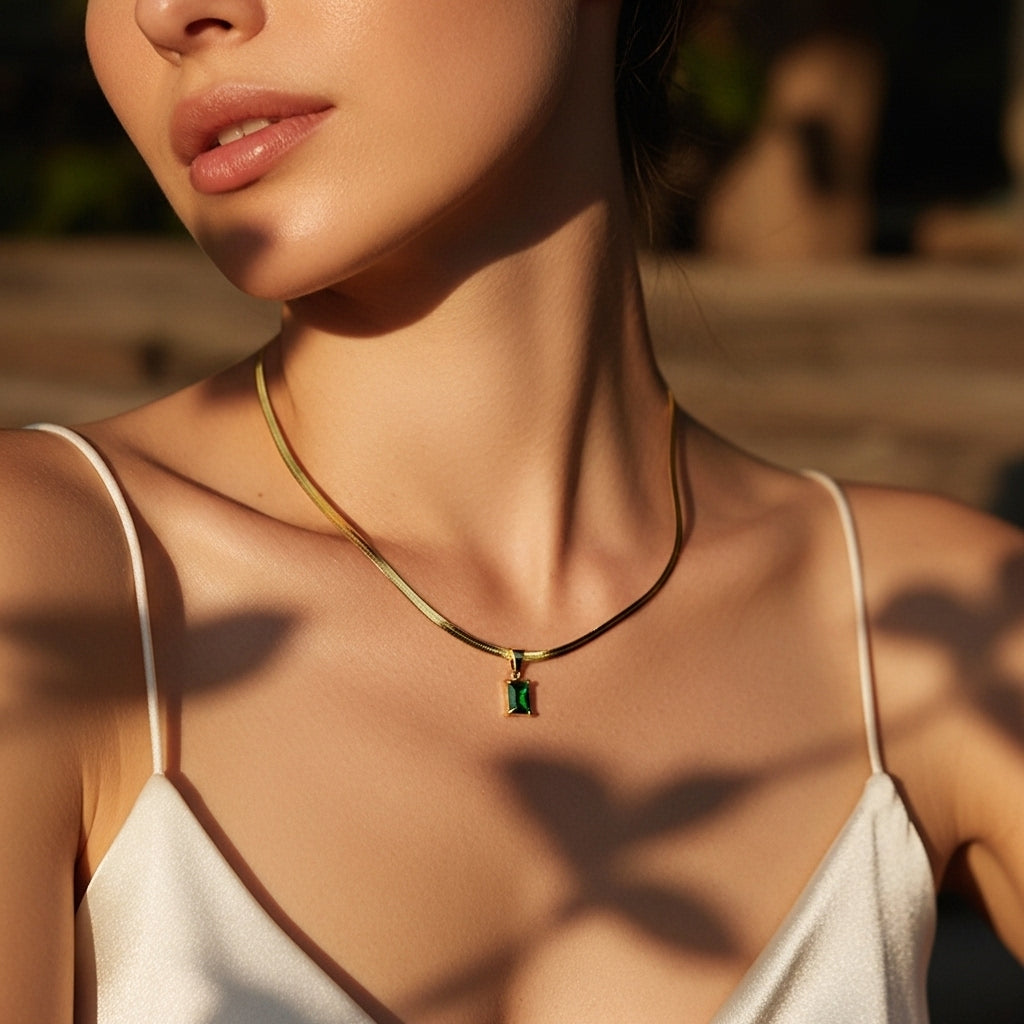 Golden Snake Necklace
