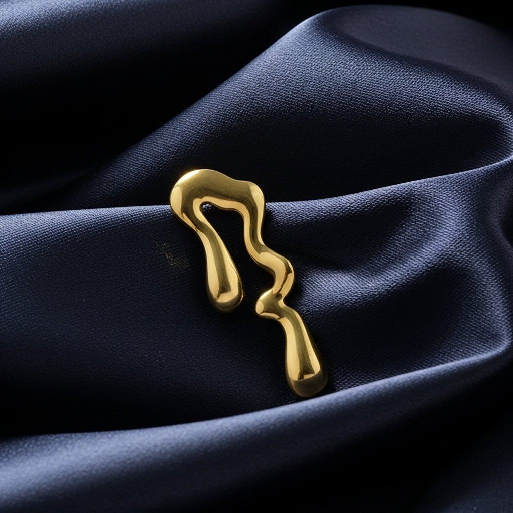 Fluid Gold Earring