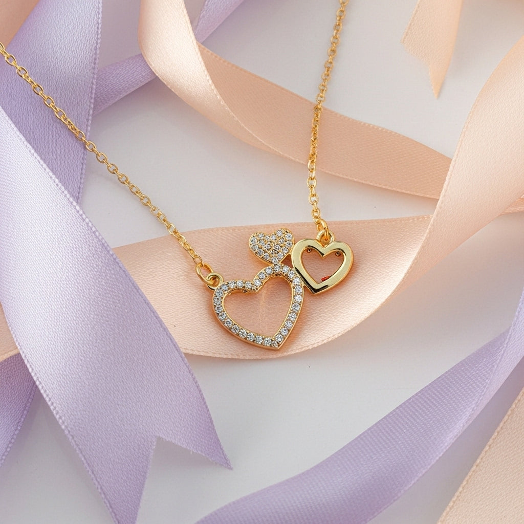 Triple Hearts Necklace