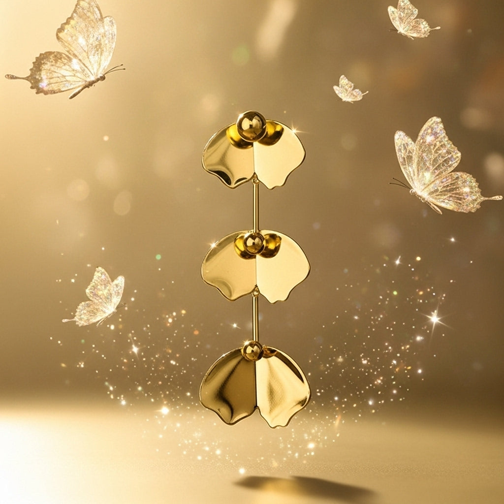 Ginkgo Cascade Earrings