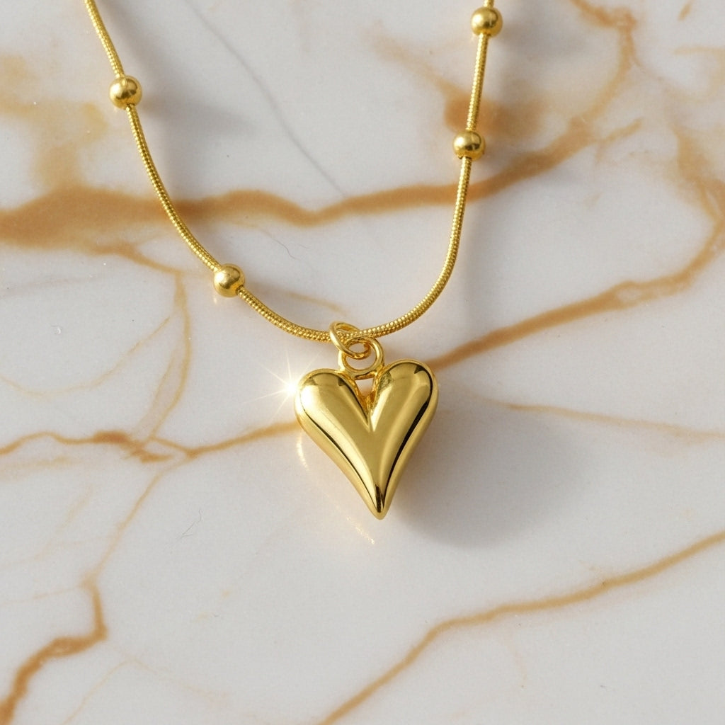 Golden Heart Necklace