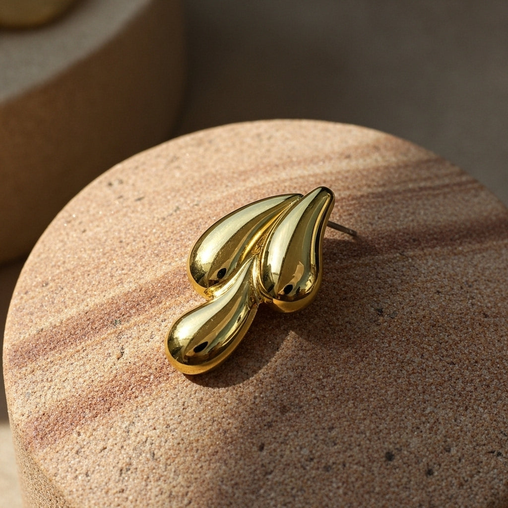 Golden Drops Earring