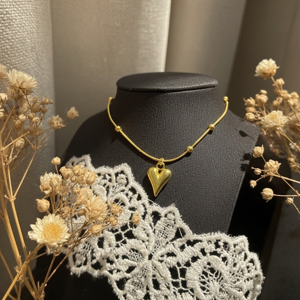 Golden Heart Necklace