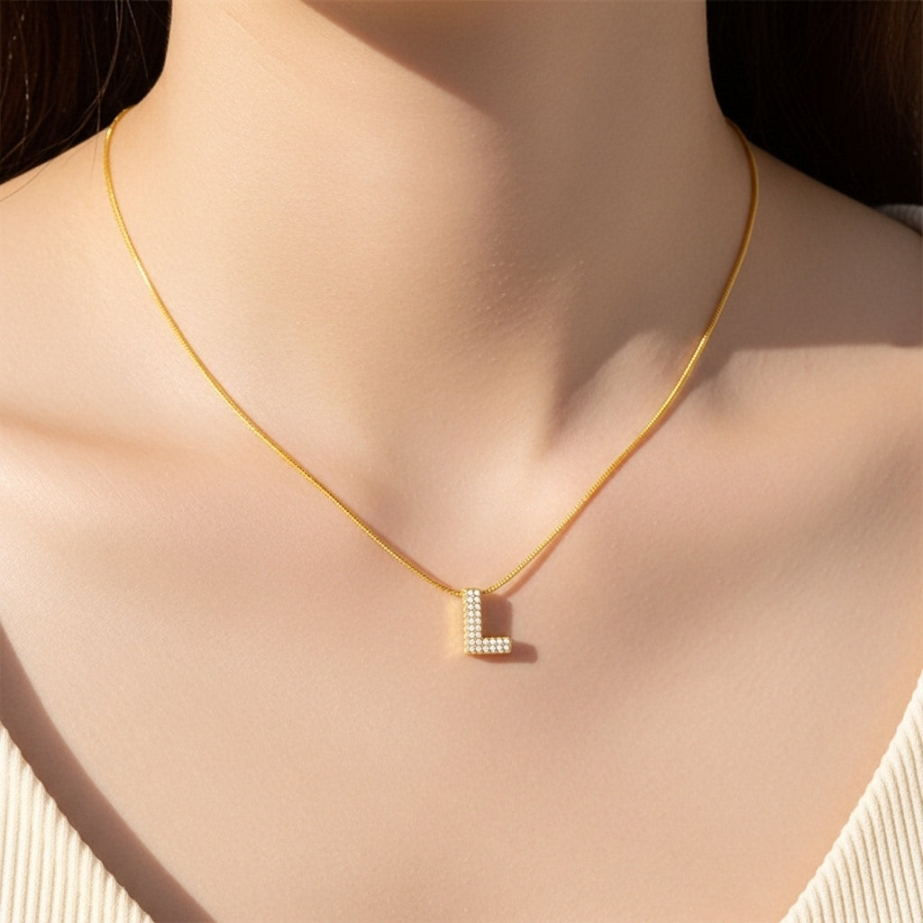 L — Alphabet Necklace