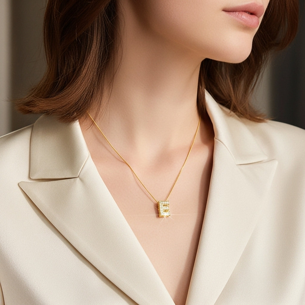 E — Alphabet Necklace