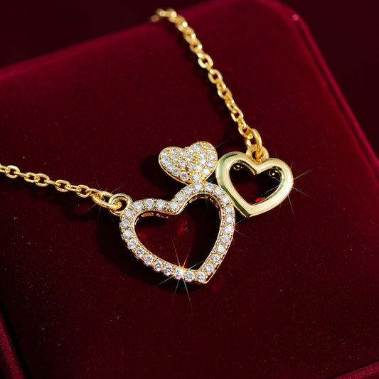Triple Hearts Necklace