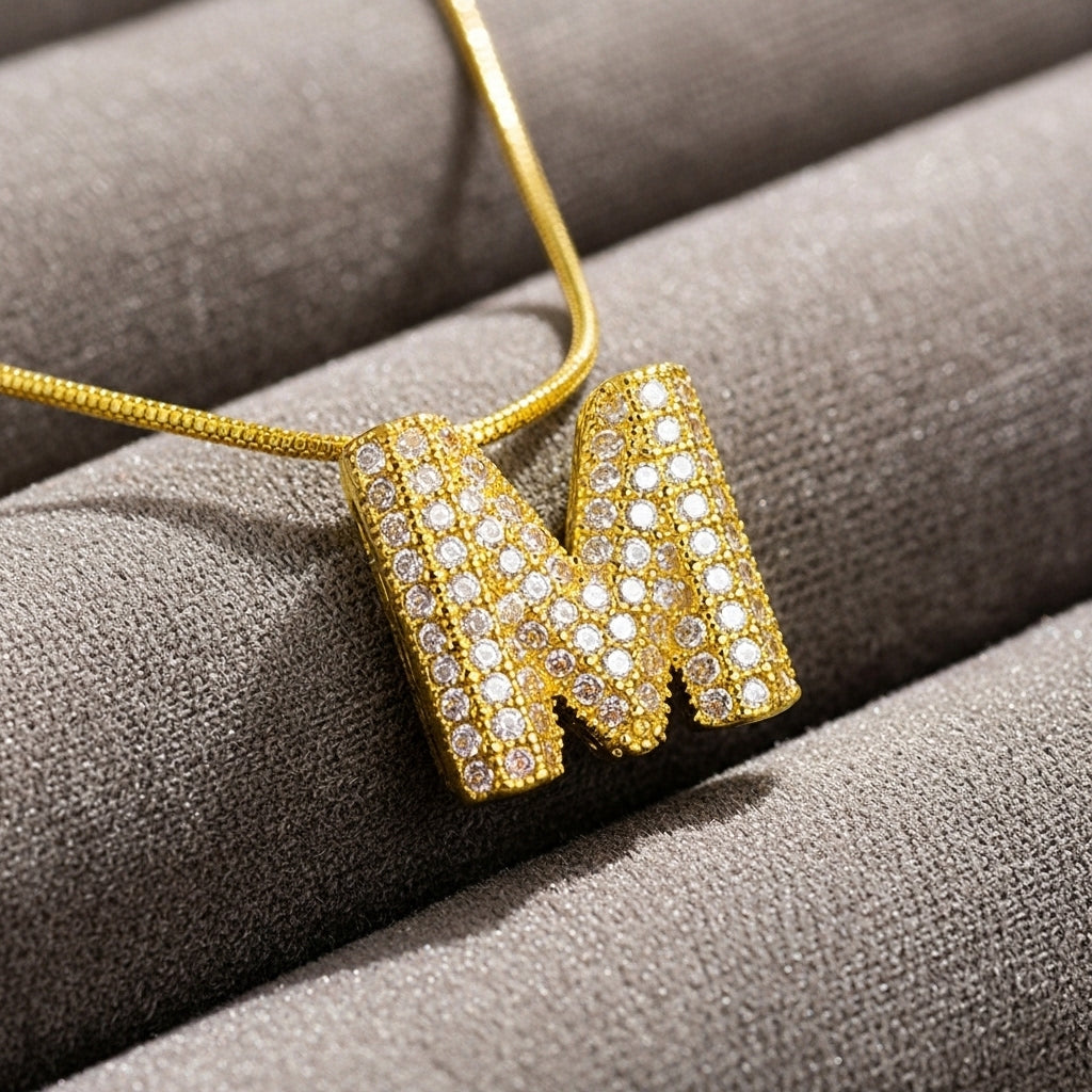 M — Alphabet Necklace