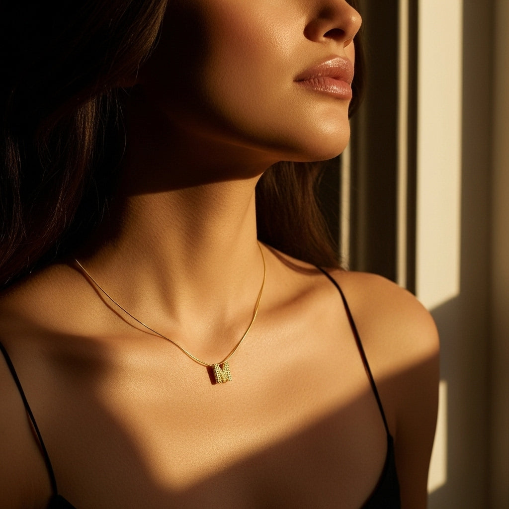 M — Alphabet Necklace