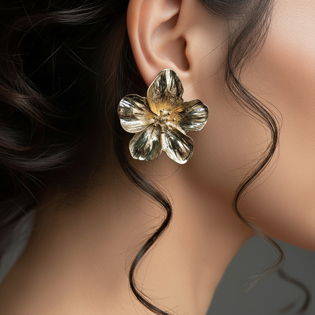 Golden Bloom Studs