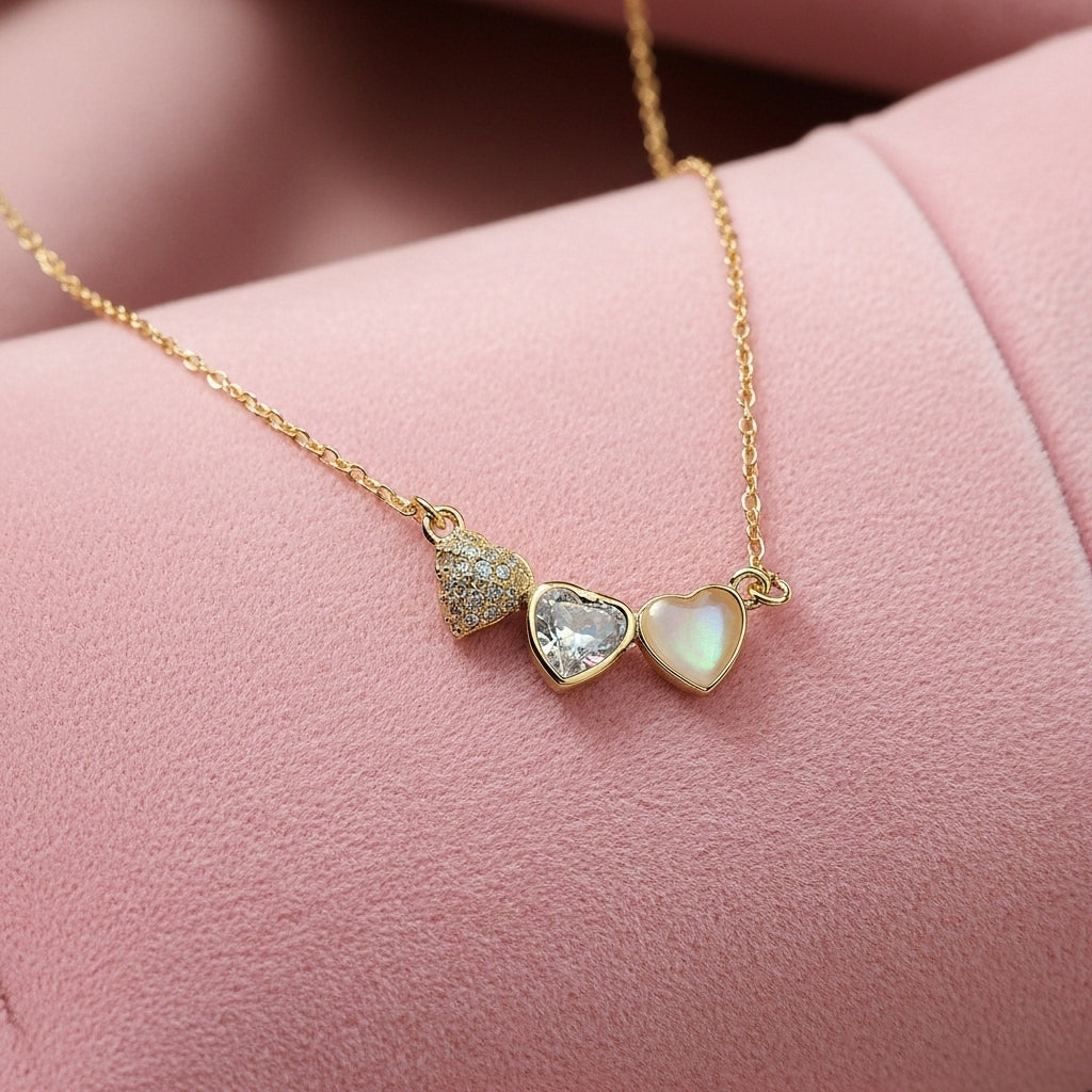 Triple Heart Necklace