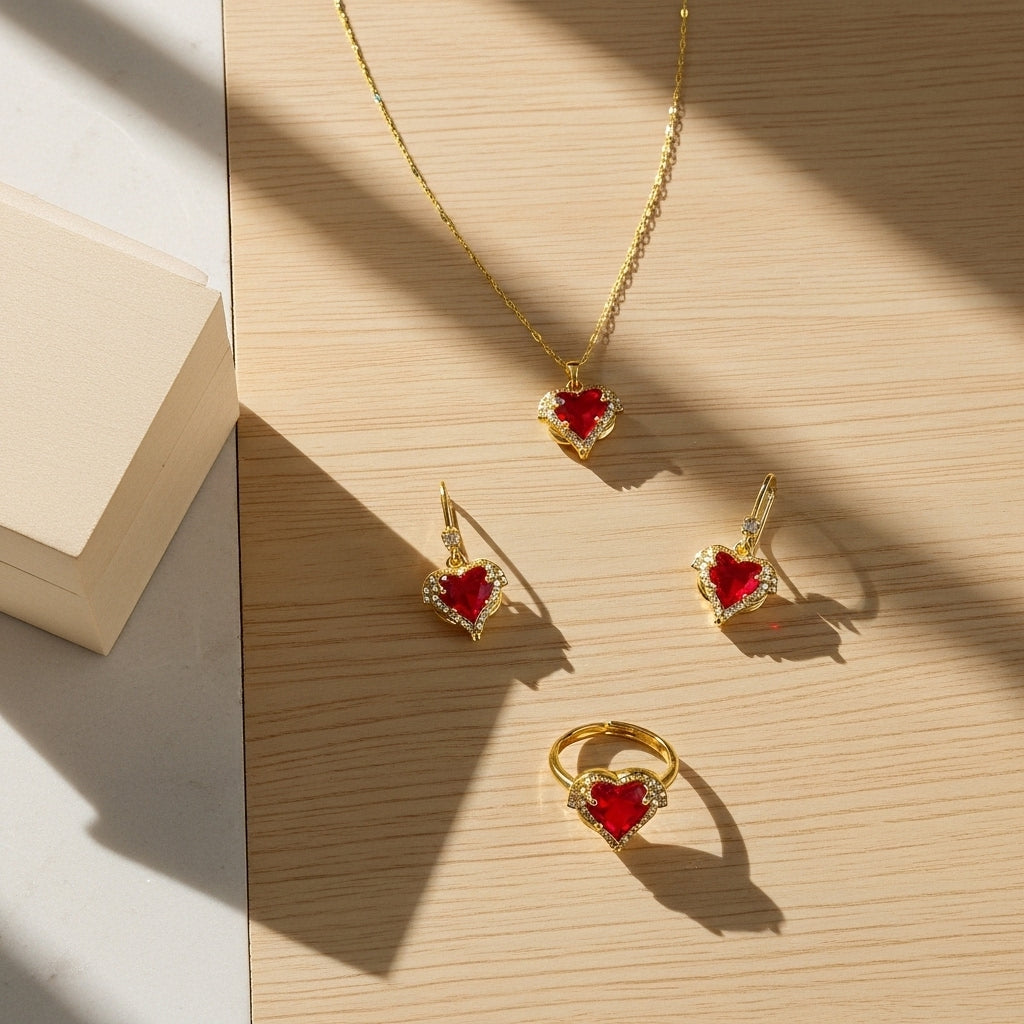 Ruby Heart Set