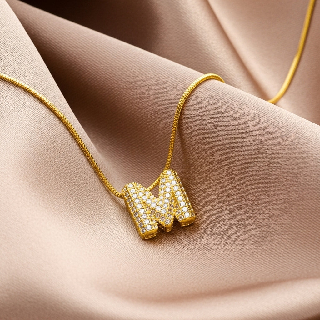 M — Alphabet Necklace