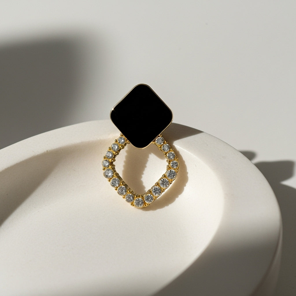 Diamond Halo Earrings