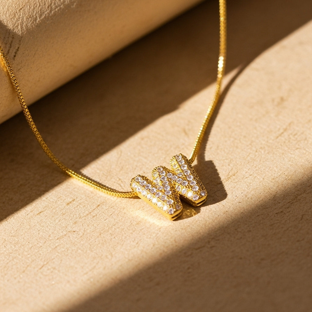 W — Alphabet Necklace