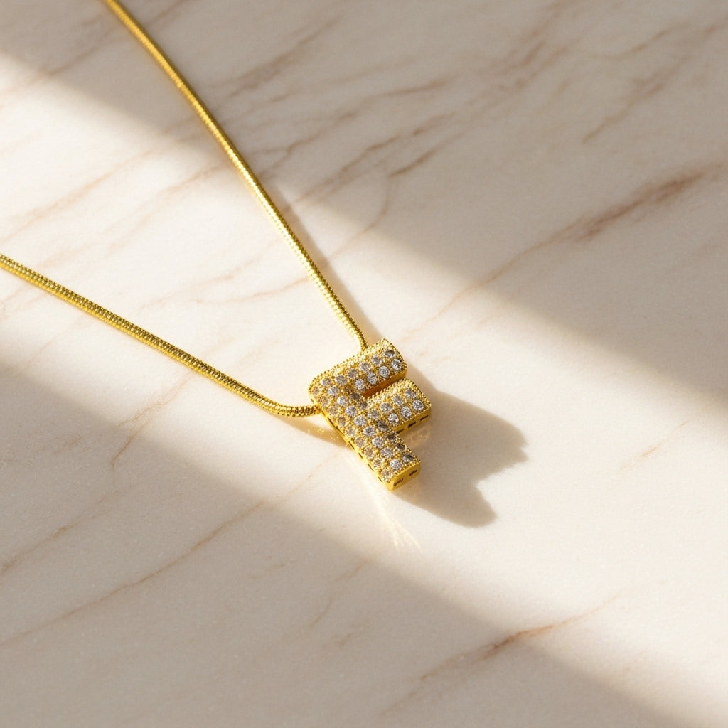 F — Alphabet Necklace